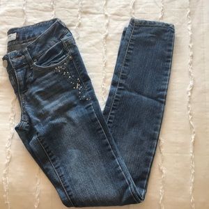 Rhinestone skinny jeans